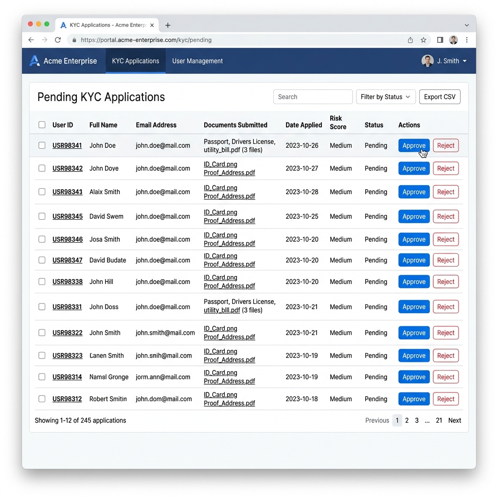 ChainKYC Verification